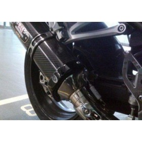 Patte de fixation de silencieux R&G RACING noir droit Suzuki GSX-R 1000 -  pièces détachées moto cross Mud Riders