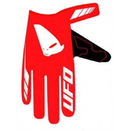 Gants motocross enfant UFO Skill Kimura rouge/blanc taille S